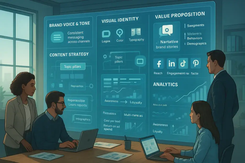 Elevating Your Online Brand Through Digital Marketing, Social Media Advertising, Content Strategy, and Analytics